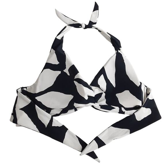 Jets Australia Twist Front Bikini Top High Rise Bottoms Two Piece Swimsuit Sz 10 - Picture 3 of 14